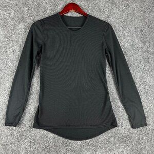 Pepper Skins Top Womens Small Black Tee Long Sleeve Base Layer Ski Snowboard